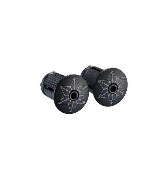 Owijka Supacaz Super Sticky Kush Gravel - Black + Ano Black Plugs