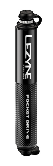 Pompka LEZYNE POCKET DRIVE black 160PSI, 14,0cm