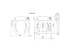 ABUS 5750L Retainable Ring Lock with RIB Battery Lock