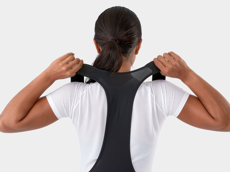 Damskie krótkie spodenki kolarskie z szelkami Trek Velocis