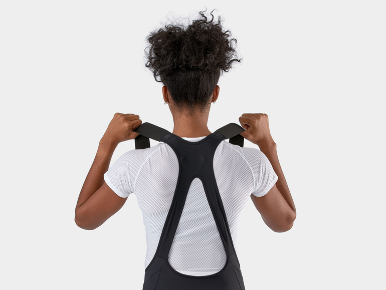 Damskie spodenki rowerowe z szelkami Trek Circuit