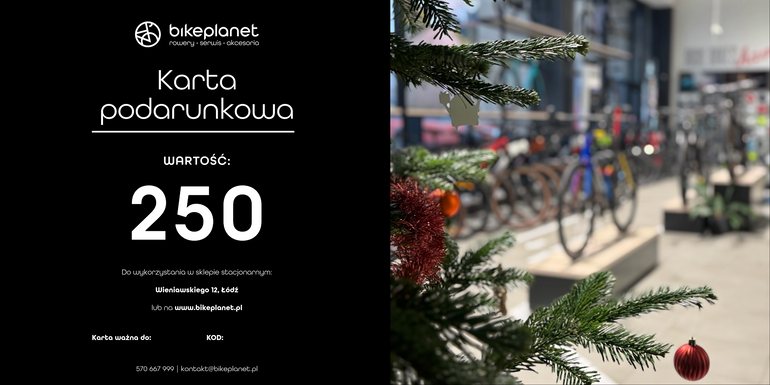 Karta podarunkowa 250