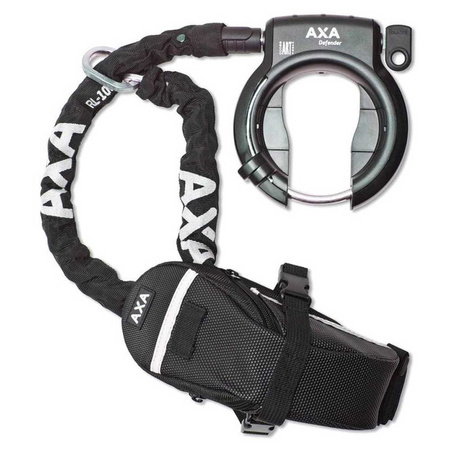 Zestaw AXA DEFENDER/Łańcuch RLC Plug/TORBA