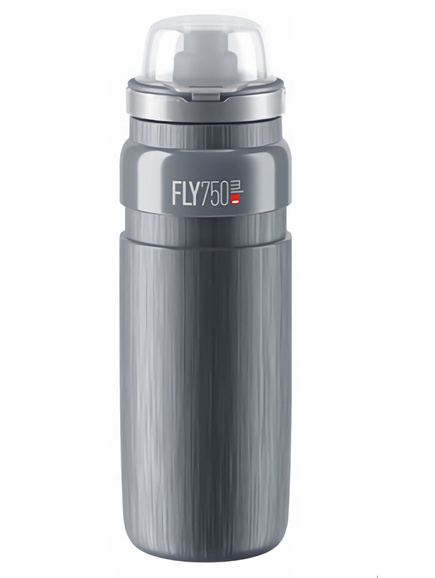 Bidon Elite FLY MTB TEX Grey, Grey Logo 750ml