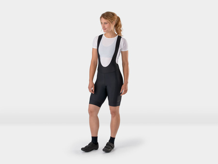 Damskie spodenki rowerowe z szelkami Trek Solstice