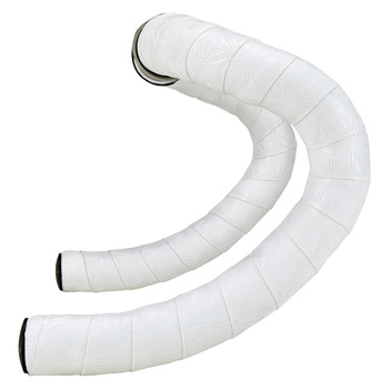 Owijka Supacaz Super Sticky Kush Gravel - White + Ano Black Plugs